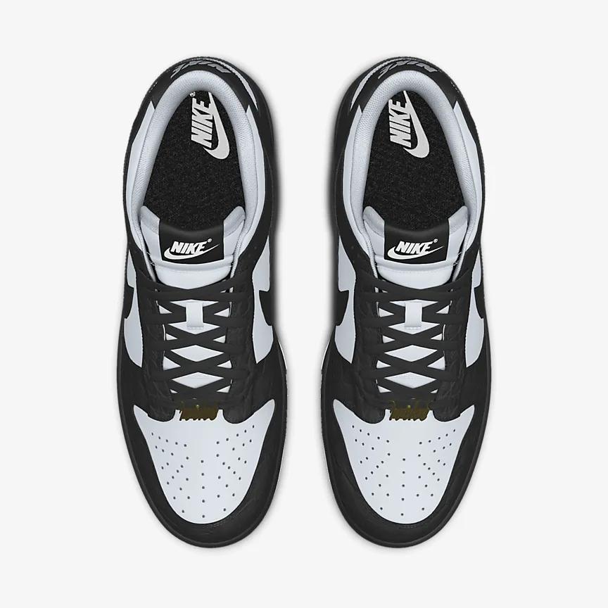 Giày Nike Dunk Low Unlocked By You Nữ Đen Trắng